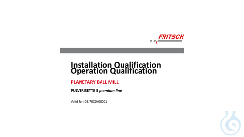 IQ/OQ documentation P-5 premium line as form