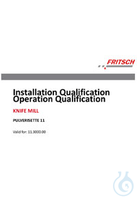 IQ/OQ documentation P-11 as form