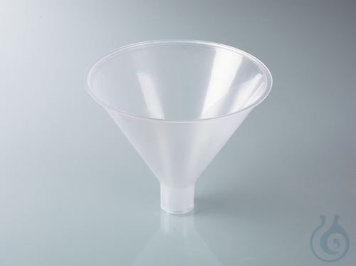 Powder funnel, PP, outer-Ø 150 mm, outlet-Ø 28 mm