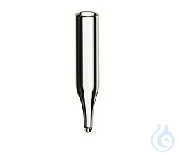 Micro-Insert for Short Thread Vials with wide opening, clear, 31x6mm, 12mm top