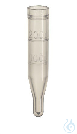 ND9 0,1ml PP Micro-Insert for Short Thread Vial, wide opening, 29x6mm, 10mm top