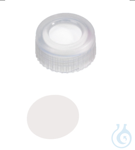 ND9 PP Short Thread Cap, transparent, 0,2mm, PTFE virginal