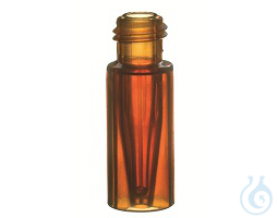 ND9 TPX Short Thread Vial, 32x11,6mm, amber, with 0,2ml Glass Micro-Insert