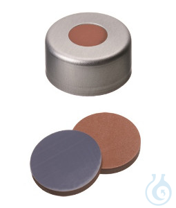13mm seal: Aluminum crimp cap, farbl. lack., hole, 10 x 100 pc