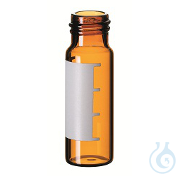 ND13 4ml Screw Neck Vial, 45x14,7mm, amber, label/filling lines, 10 x 100 pc