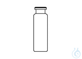 20ml Headspace-Vial, 75,5x22,5mm, clear, long neck, flat bottom, 10 x 100 pc