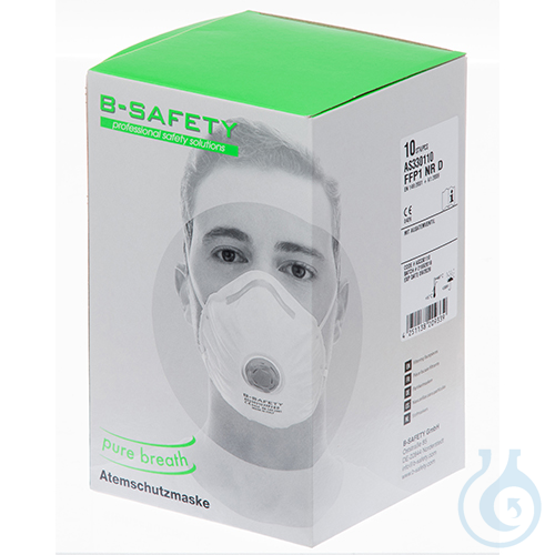B-SAFETY pure breath respirator with exhalation valve FFP1 (10 pieces)