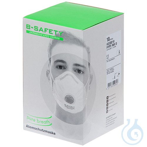 B-SAFETY pure breath respirator with exhalation valve FFP2 (10 pieces)