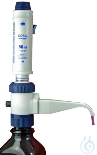 DOS50 behrotest Metering Dispenser for H2SO4 in COD DET'N, Adjustable 5 - 50 ml