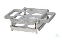 E6/B behrotest vessel holding frame for 6 vessels in COD heating block