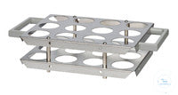 SG12B-HT behrotest vessel frame for 12 vessels for block with 24 holes