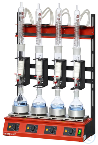 R104 behrotest serial heating unit for 100 ml extraction with 4 samples, complet