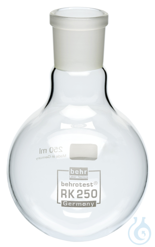 RK250 behrotest round bottom flask 250 ml with neck NS 29