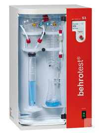 S3 behr steam distillation unit dispenses H2O, NaOH and sample waste draining