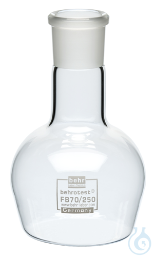FB70/250 behrotest round bottom flask 250 ml with neck NS 29