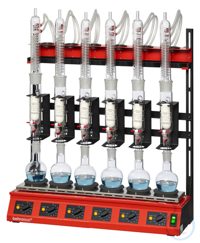 behrotest serial heating unit for extraction 100 ml for 6 samples