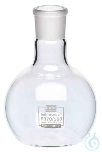FB70/500 behrotest flat bottom flask 500 ml, NS29