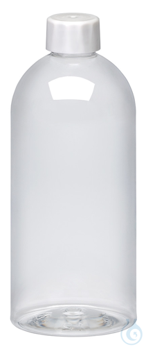 PEG501 behroplast PET bottle, narrow neck, clear transparent, 500 ml, Screw cap