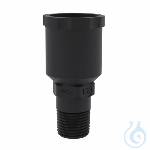 BOLA Screw In Connector with Ground Joint EX, NPT 1/2'' - NS 29/32 Male Thread
