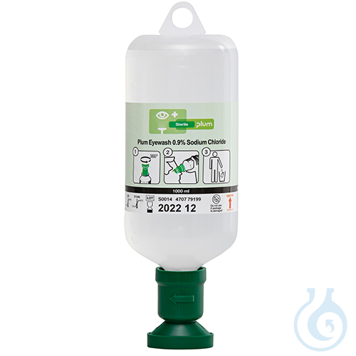 Plum Eye Wash Bottle 4707 with 1000 ml Eye Wash Solution