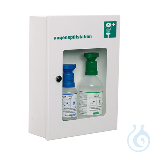 B-SAFETY eye emergency station BR324045 in dust-proof wall cabinet