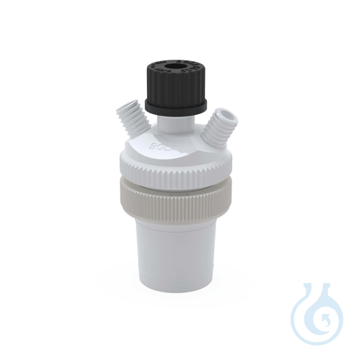 BOLA Distributor with Stirrer Bearing, NS 45/40 Ø 8 mm 2x GL 14 made of PTFE, gr