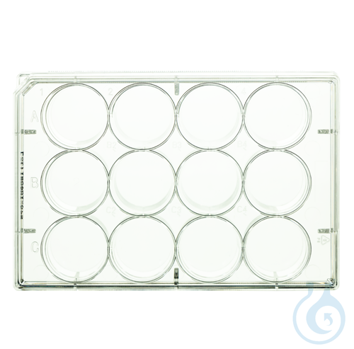 neoCulture Multitestplatten 12-Well flach, PS, steril, einzeln verpackt, Karton