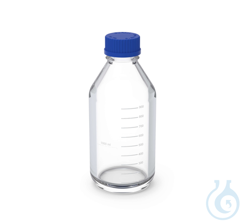 BOLA Laboratory Flasks, GL 45, 1000 ml made of borosilicate glass 3.3 with screw