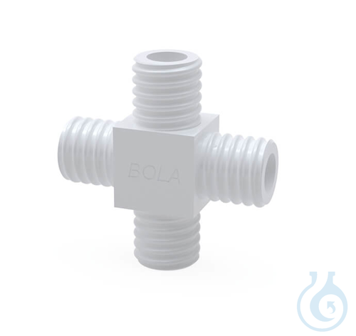 BOLA GL Tube Fittings Cross, GL 18 Ø 10,5 mm PTFE