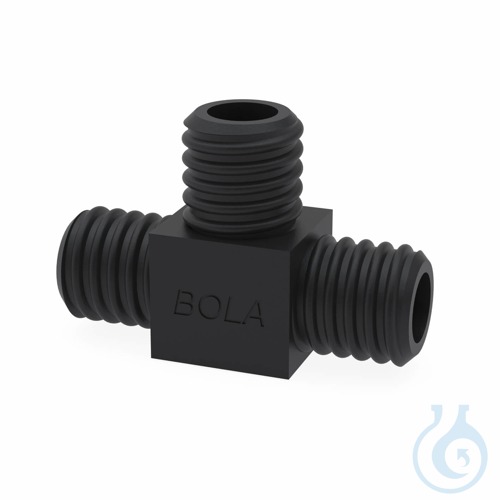 BOLA GL Tube Fittings T EX, GL 14 Ø 6,5 mm made of conductive PTFE-EX