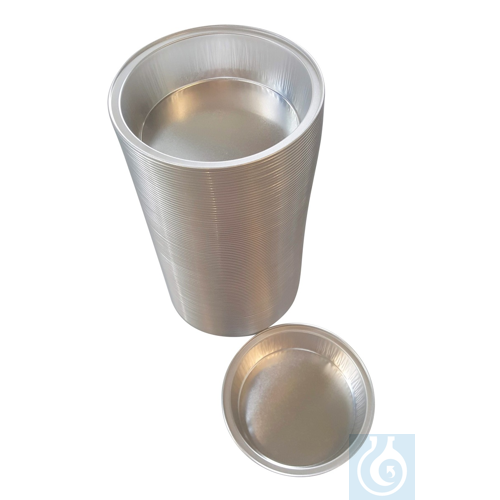 Aluminium dishes, 125 ml, 100 pieces
