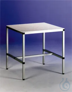 Worktable PP white, top size 500x500mm, h. 500 mm