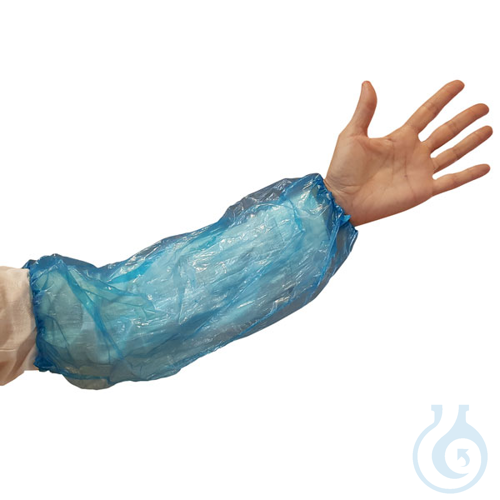 Disposable sleeve, LDPE, gauge 80, blue colour, 100 pcs
