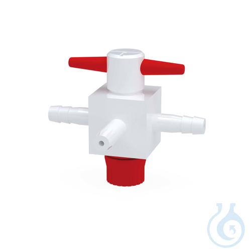 BOLA Stopcocks with Hose Connectors, aØ 9 mm PTFE, for low pressures