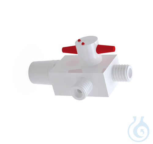 BOLA Ground Joint-GL 3-Way Stopcocks, GL 18, NS 29/32, Ø 6 mm PTFE, cylindrical