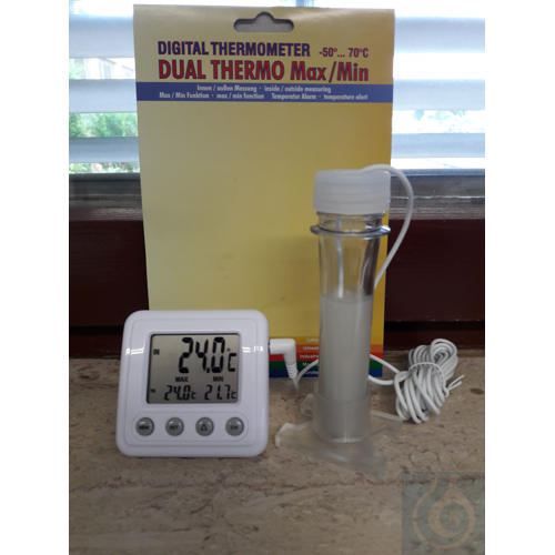 Electronic indoor-/outdoor thermom. ''Dual Thermo Max/Min'', -50...+70:0,1°C,