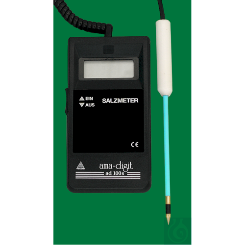 Electron. Saltmeter ad 100 s, 0...50NaCl=0-5%, resolution 1%NaCl, indication as
