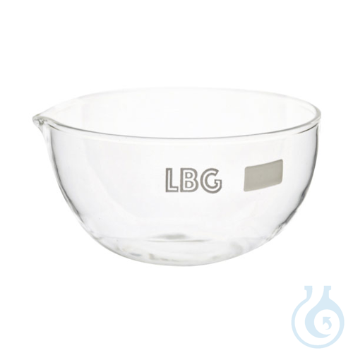 Evaporating dish flat bottom, 600 ml, LBG 3.3, 2 pcs