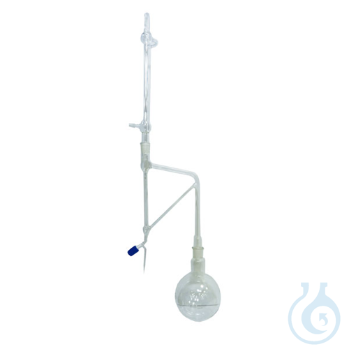 Essential oil determination apparatus, (Clevenger apparatus), for oil more dense
