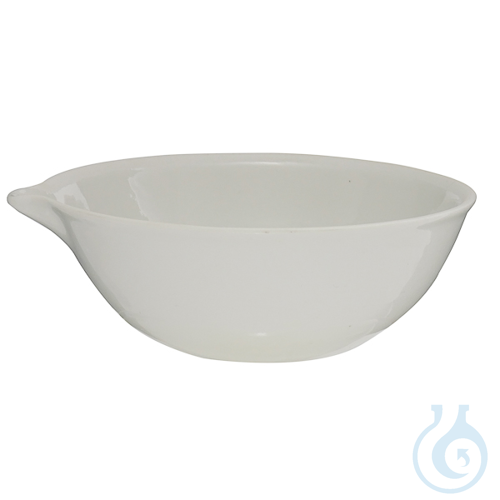Evaporating dish round bottom, 1285 ml, porcelain Premium Line