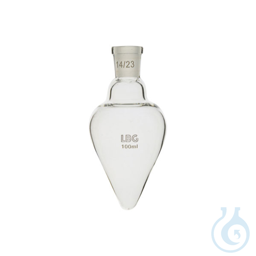 Flask, pear shape, 14/23, LBG 3.3, 50 ml