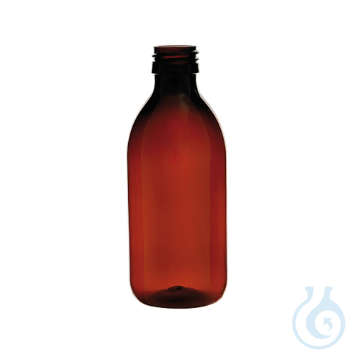 Amber PET bottle, PP28 neck, 60 ml, 78 pc