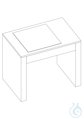 labtable Wägetisch mit 2x Granit Arbeitsplatten