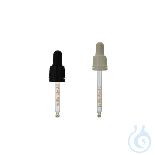 Graduated counterdrop screw cap for 20 ml DIN-18 neck bottle, 20 pcs