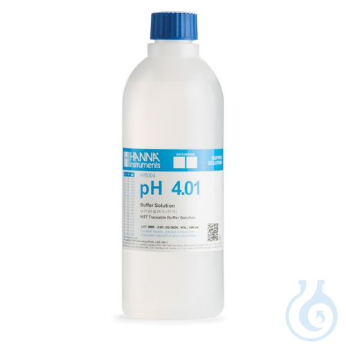 4.01 pH Value @25°C, (1) 500 mL bottle