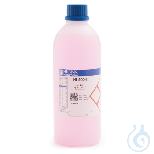 4.01 pH Value @25°C, (1) 500 mL bottle
