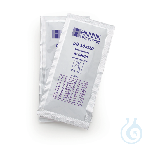 10.010 pH Value @ 25°C, (25) 20 mL sachets