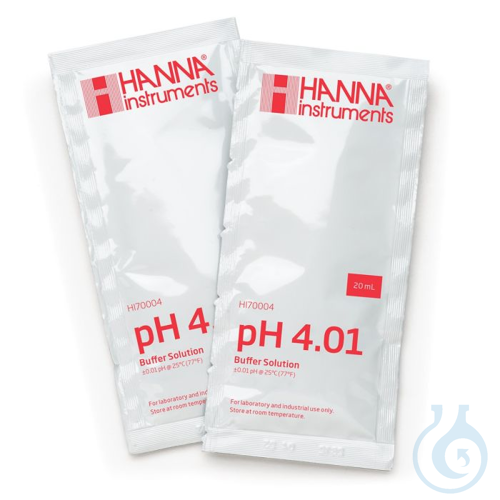 4.01 pH Value @25°C, (25) 20 mL sachets with Certificate of Analysis