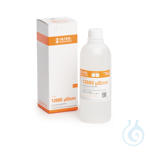 12880 µS/cm EC value @25°C, 500 mL bottle