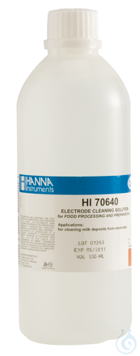 Cleaning Solution for Milk Deposits (Food Industry), 500 mL bottle